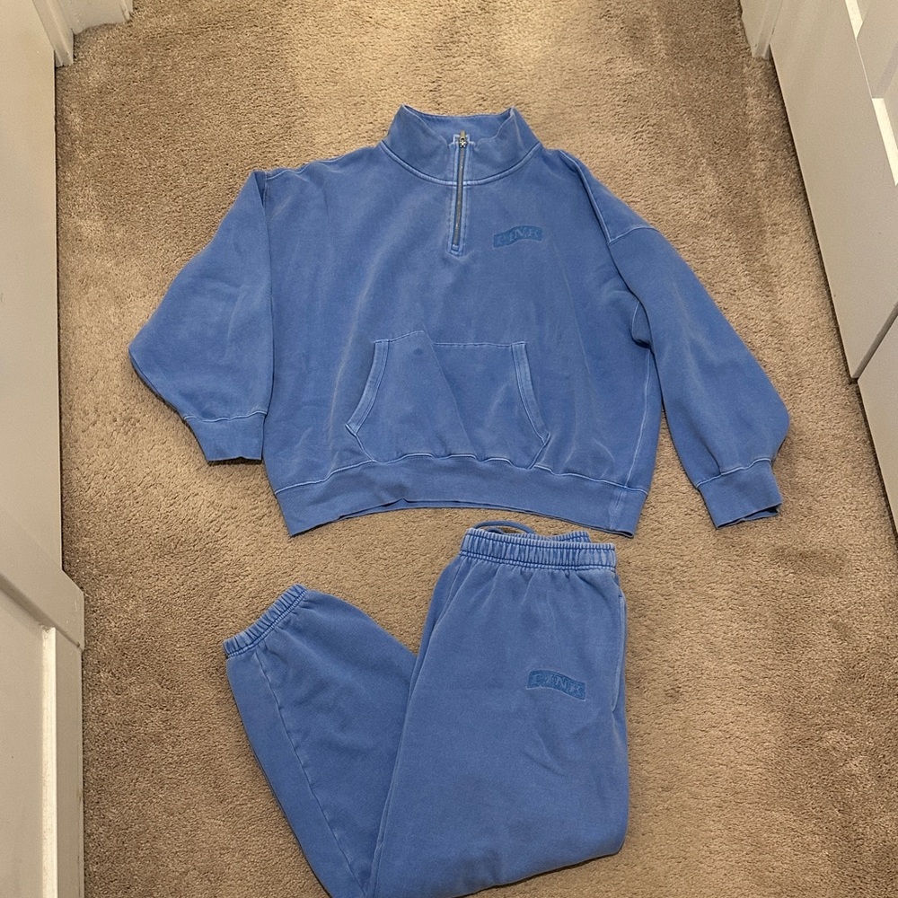 Dream On PINK Campus Sweatshirt Set